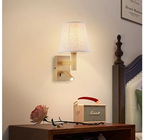 Brilagi - LED Nástenná lampa DEYA 1xE14/40W/230V + LED/3W ľan/zlatá