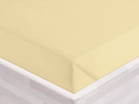 Biante Bavlnené prestieradlo/plachta Torino TON-004 Pastelovo žlté 140 x 240 cm