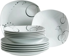 Mäser Súprava plytkých a hlbokých tanierov 12 ks CHANSON