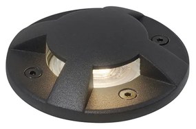 Moderné Zapustené Bodové Svetlo Čierne GU10 50mm so 4-Svetelným Efektom IP65/IP67 - Cellar