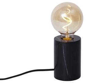 Moderná stolná lampa čierny mramor - Marissa