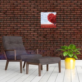 Červené srdce - obraz