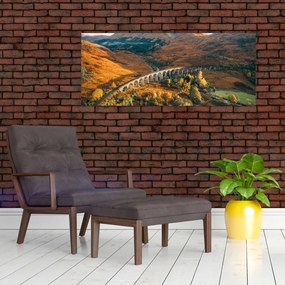 Obraz mosta v škótskom údolí (120x50 cm)