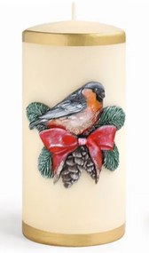 Vánoční svíčka Marshmallow 7x10 cm krémová