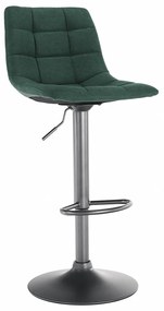 Kondela Barová stolička, zelená/čierna, LAHELA 70430