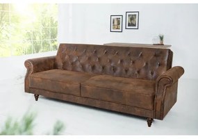 Sedacia súprava rozkladacia 40082 Belle 3-Sedenie Antik Hnedá - Komfort-nábytok
