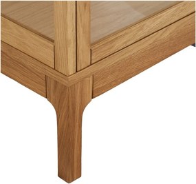 Vitrína v prírodnej farbe 47x180x40 cm Zamora – House Nordic