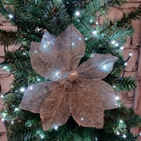 DECOLED Umelý kvet sivý, 20,5x17 cm