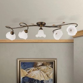 Orion DL 7-789/5 - Prisadený luster SISI 5xE14/40W/230V bronz/patina