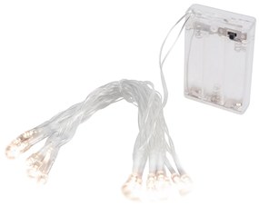 Linder Exclusiv Vianočná reťaz na batérie Teplá biela 50 LED