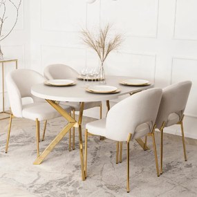 PROXIMA.store - Čalúnená glamour stolička BROS FARBA: čierna