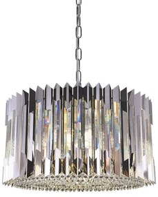 Luster na reťazi RITZ 12xE14/40W/230V pr. 54 cm lesklý chróm
