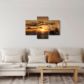 Obraz - Pirátska loď (90x60 cm)