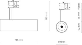 Svietidlo Nowodvorski 8766 CTLS MILO LED WHITE 15W, 3000K