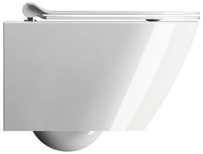 GSI GSI, KUBE X závesná WC misa, Swirlflush, 50x36 cm, biela ExtraGlaze, 941611
