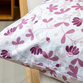 Polášek Bavlnené obliečky KVETINOVÁ HARMÓNIA - Šedá | 140 x 200 cm / 70 x 90 cm