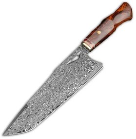 KnifeBoss kuchársky damaškový nôž Master Chef 8.5 (220 mm) Ironwood