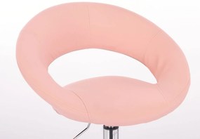 LuxuryForm DESIGN Barová stolička NAPOLI na zlatom tanieri - ružová