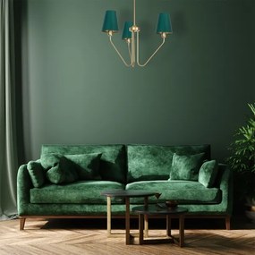 Luster na tyči VICTORIA 3xE27/60W/230V zelená