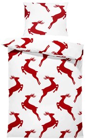 Obliečky Christmas reindeers (Rozmer: 1x140/200 + 1x90/70)