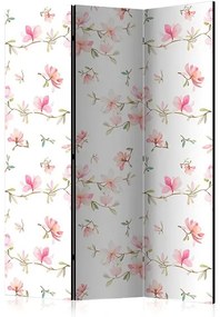 Paraván - Fresh Magnolias [Room Dividers] Veľkosť: 135x172, Verzia: Obojstranný