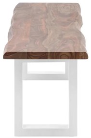 furniture-nabytek.cz - Masívna lavička Bullwer z palisandrového dreva, lakovaná, hnedá – 190×40 cm