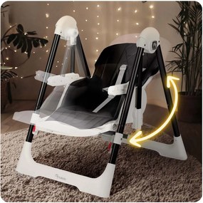 Detská stolička 3v1 Nukido Elite - čierna