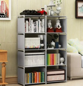 Viacúcelový regál TRAINEE, sivý