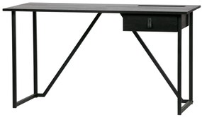 Písací stôl luis 126 x 53 cm čierny MUZZA