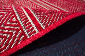 BE Koberec Saran G001 RED – červený obdĺžnikový Rozmer: 60x100 cm