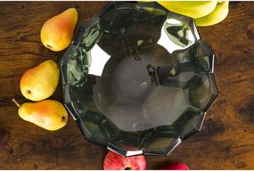 KRIŠTÁĽOVÁ MISKA BOHEMIA LUNAR SMOKEY GREEN 330MM