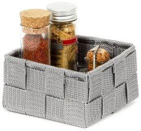 Úložný organizér Compactor TEX 12 x 12 x 7 cm, sivá