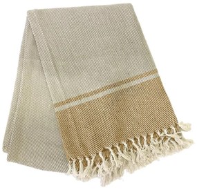 Béžový bavlnený obrus Tiseco Home Studio, 250 x 150 cm