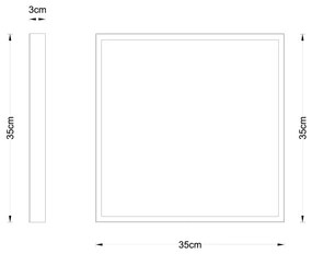 Globo 12382-22 - LED Stropné svietidlo TIBEY LED/22W/230V 35x35 cm