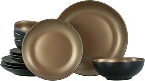 XXXLutz JEDÁLENSKÝ SERVIS Glamour Gold 12-dielne Creatable - Online Only bytové doplnky - 007768122301