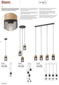 Redo 01-3143 - Luster na lanku STEM 4xE27/42W/230V