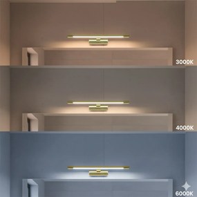 Nástenné LED svietidlo Klimt, 1x LED 8w, 3000-6000k, (40 cm), g