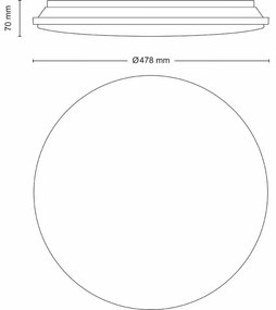 Philips 8720169196131 stropné LED svietidlo  Wincel 1x 40 W 4300lm 2700-6500K pr. 47,8 cm + ovládač