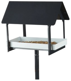 Zapichovacie kŕmidlo pre vtáky Lucy, 126x19x29 cm, kov, čierna