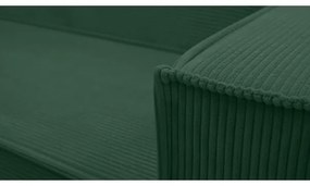 Univerzálna rohová rozkladacia sedacia súprava do U LONDON zelená