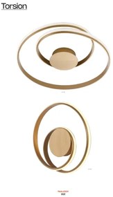 Redo 01-1790 - Stmievateľné LED nástenné svietidlo TORSION LED/27W/230V bronzové