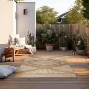 Obojstranný koberec Elle Decoration GEMINI Rhombus ochre
