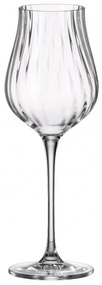 Crystal Bohemia BOHEMIA LIMOSA OPTIC POHÁR NA VÍNO 250ML SADA 6KS
