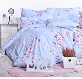 Obliečky bavlnené Stela modré EMI, Štandardný set jednolôžko obsahuje 1x 140x200 + 1x 70x90