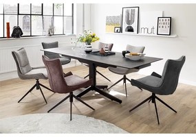 Stolička ZAIRA 1 ks hnedá/červená