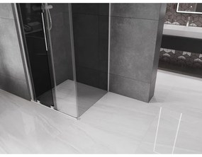 Mexen Velar, sprchový kút s posuvnými dverami 110 x 110 cm, 8mm šedé sklo, chrómová, 871-110-110-41-01