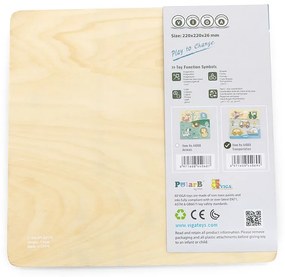 Drevené vkladacie puzzle dopravné prostriedky Viga
