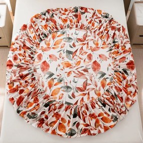Napínacia obliečka z mikrovlákna AUTUMN LEAVES farebné 90x200 cm