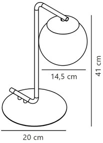 Nordlux - Stolná lampa GRANT 1xE14/40W/230V čierna