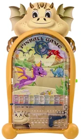 LEAN TOYS Pinball arkádová hra – Dinosaurus, drak béžový
